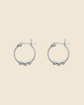 Sterling Silver 13mm Hinged Ball Hoops