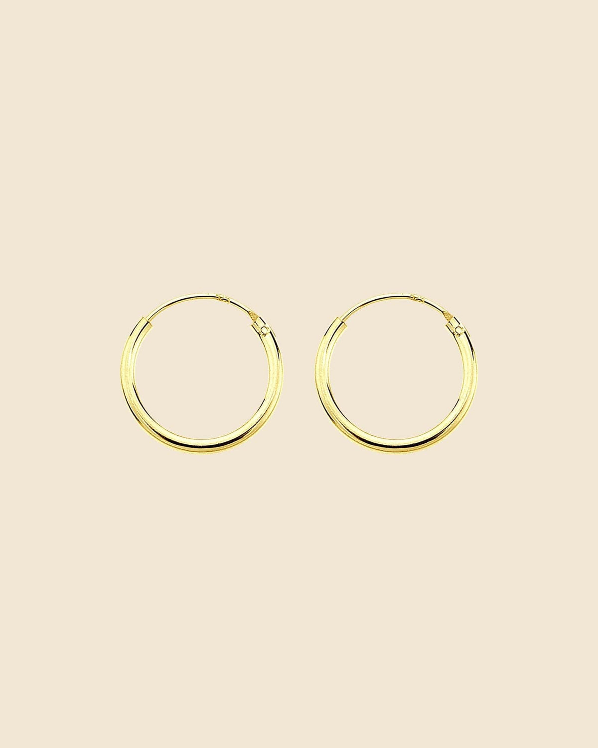Gold Plated 12mm Hoops