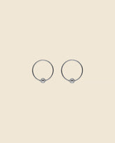 Sterling Silver 12mm Ball Hoops