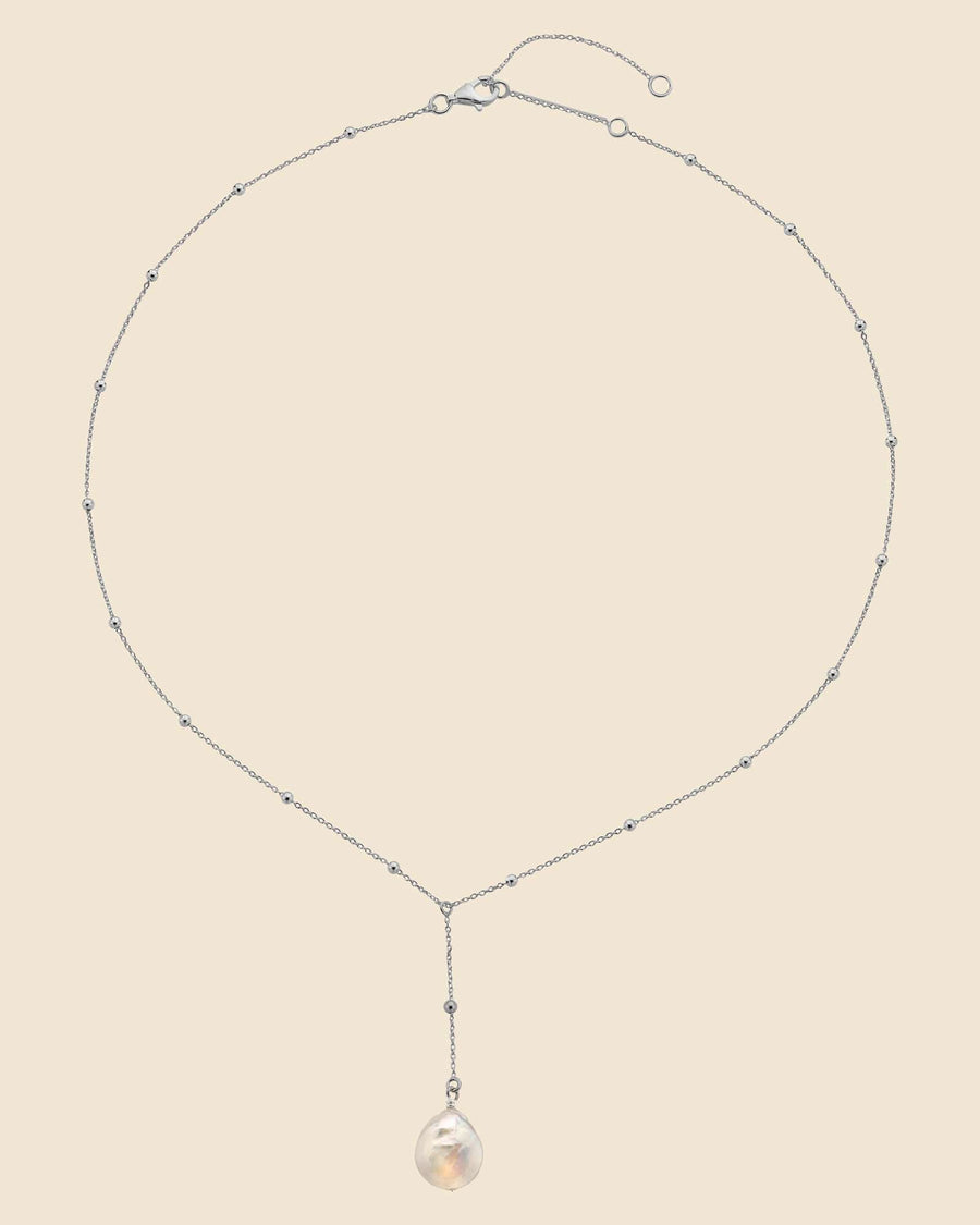 [92.5 Silver] Silver Bobble Necklace