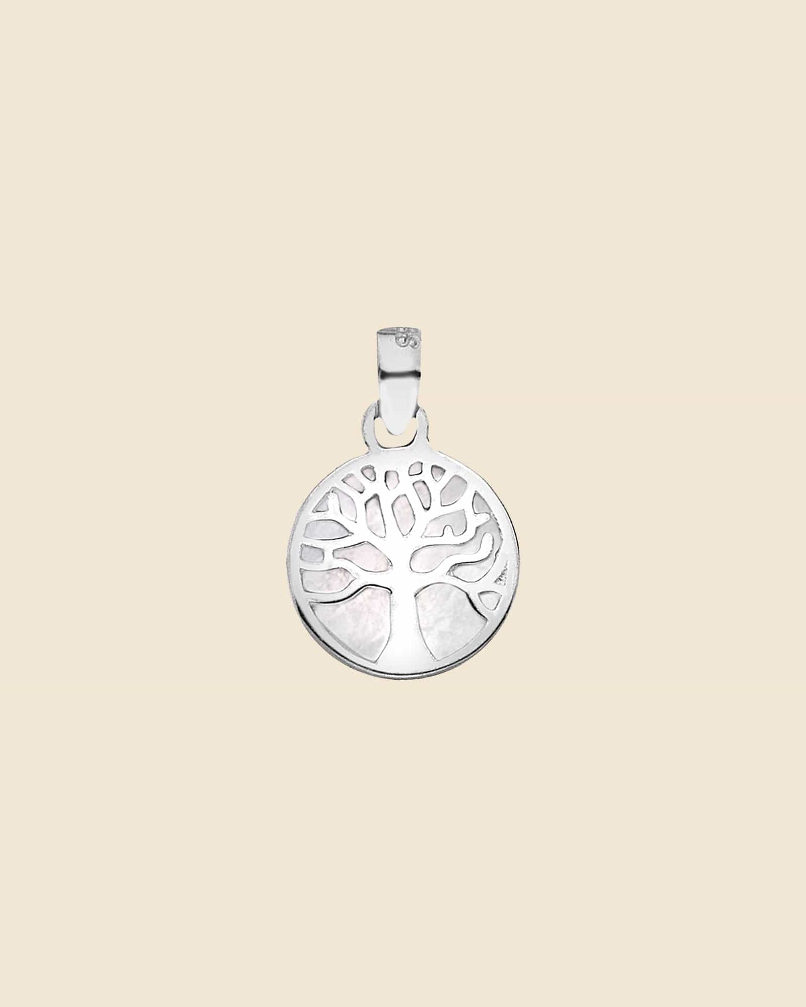 Sterling Silver and Mother of Pearl Mini Tree of Life Pendant