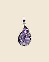 Sterling Silver and Gemstone Paisley Pendant