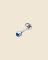 Surgical Steel Labret with Single Crystal