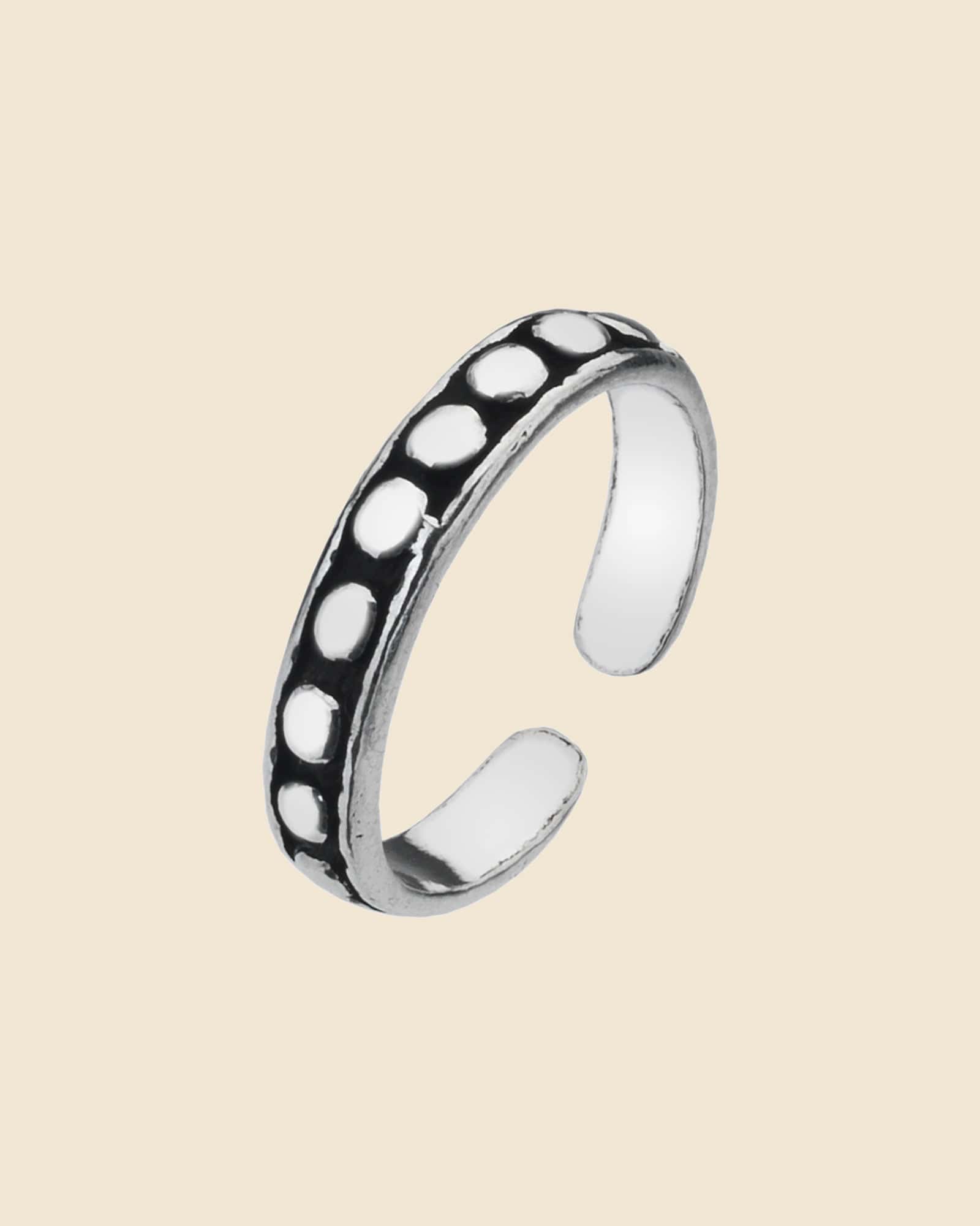 Sterling Silver Bali Dot Toe Ring