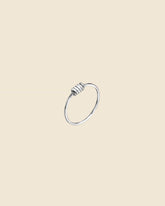 Sterling Silver 9mm Coil Nose Hoop