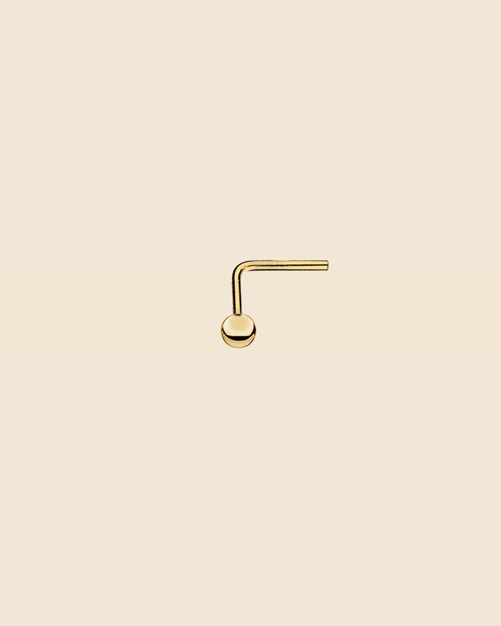 Gold Plated 2mm Ball Nose Stud