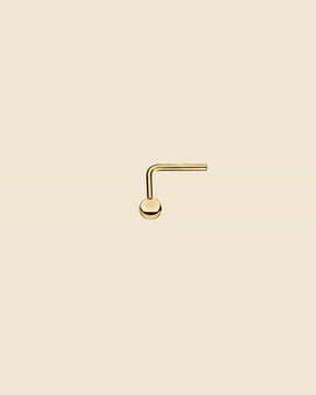 Gold Plated Simple Bead Nose Stud