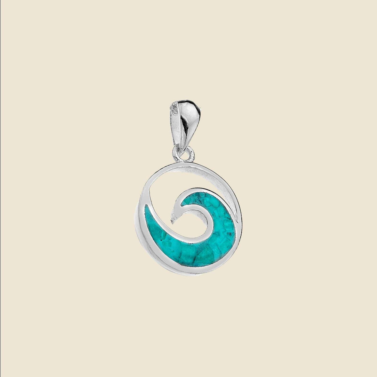 Ocean wave hot sale necklace pendant