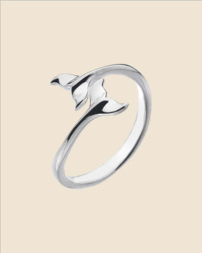 Sterling Silver Whale Tail Ring