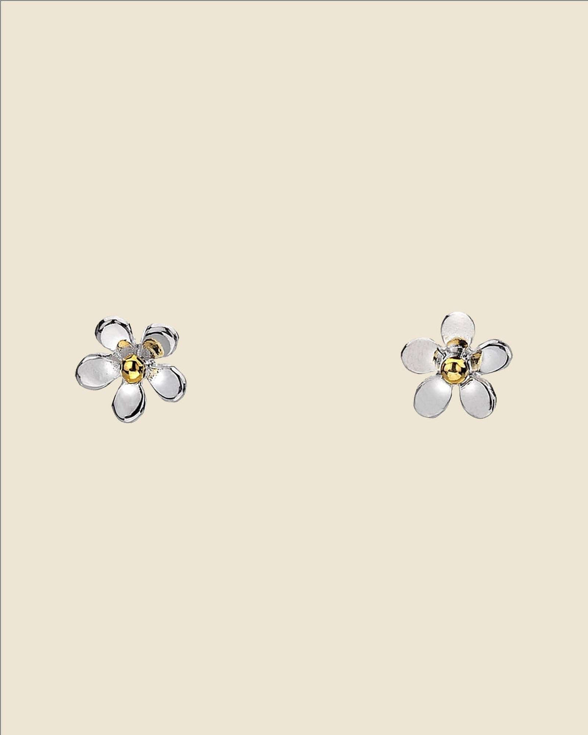 Sterling Silver Tiny Flower Studs