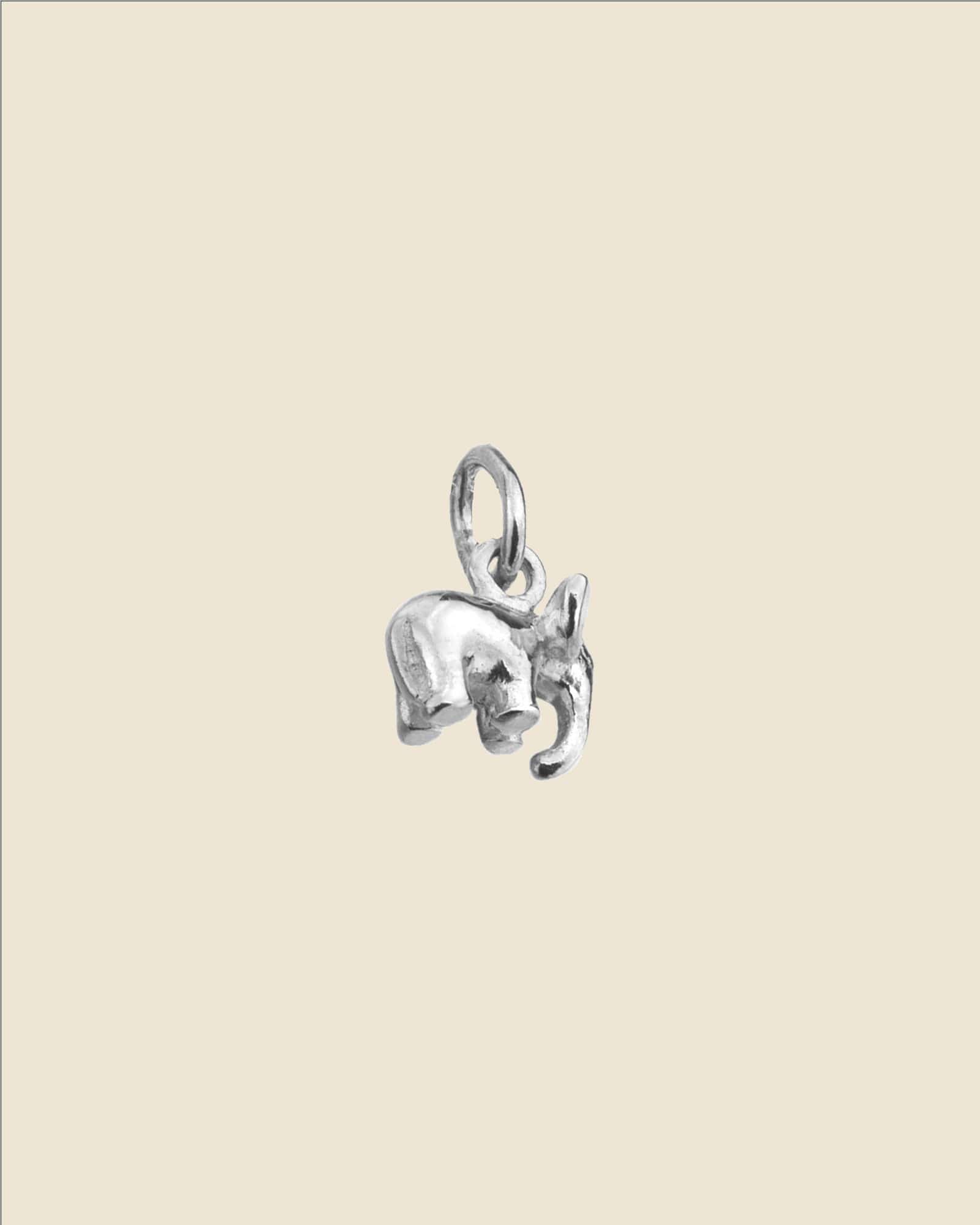 Sterling Silver Baby Elephant Pendant