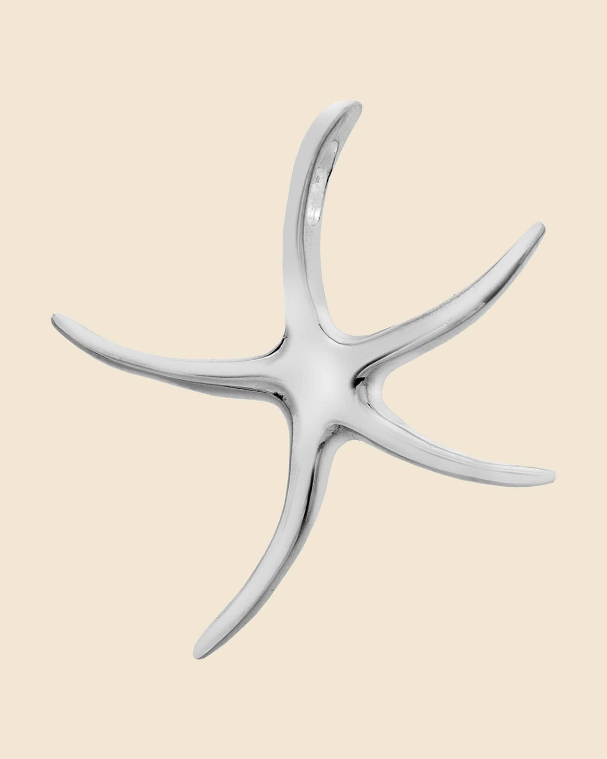 Sterling Silver Organic Starfish Pendant