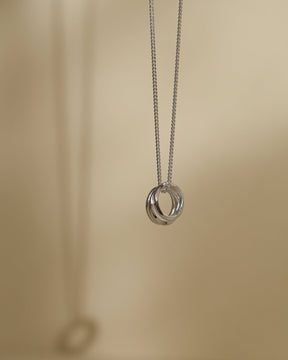 Sterling Silver Three Rings Pendant