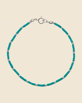 Turquoise Tube Bead Bracelet