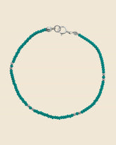 Sterling Silver and Turquoise Mini Bead Bracelet