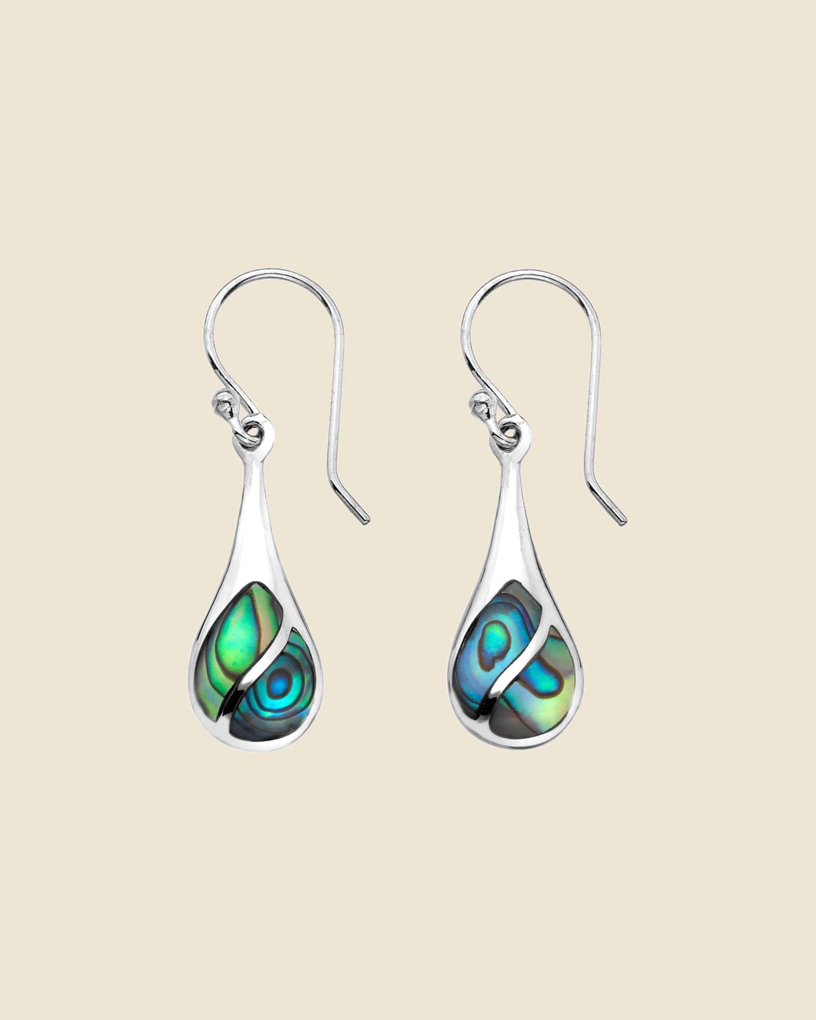 Paua Shell Droplet Earrings