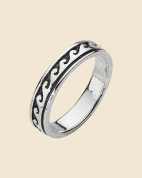 Sterling Silver  Wave Ring