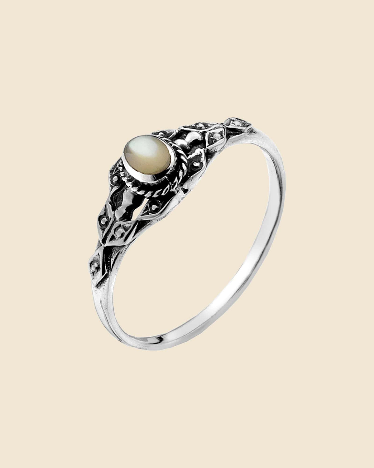 Decco Detail Mother of Pearl Ring
