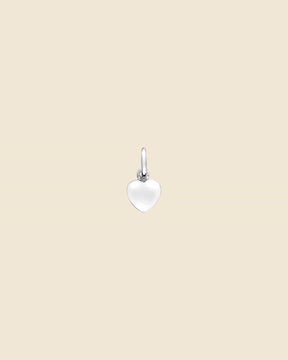 Sterling Silver Flat Heart Pendant