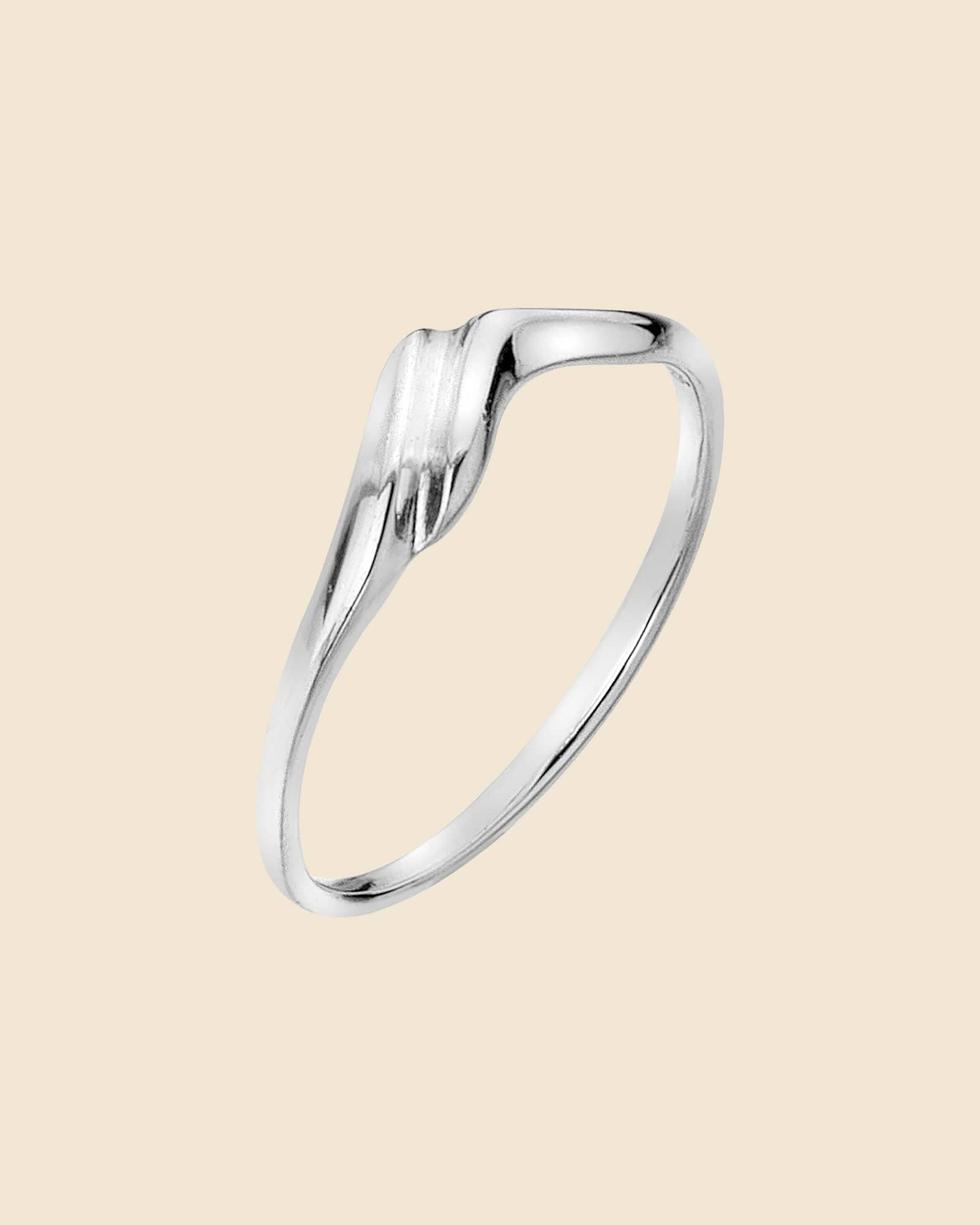 Sterling Silver Wiggle Midi Ring