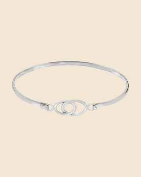 Sterling Silver Interlocked Bangle