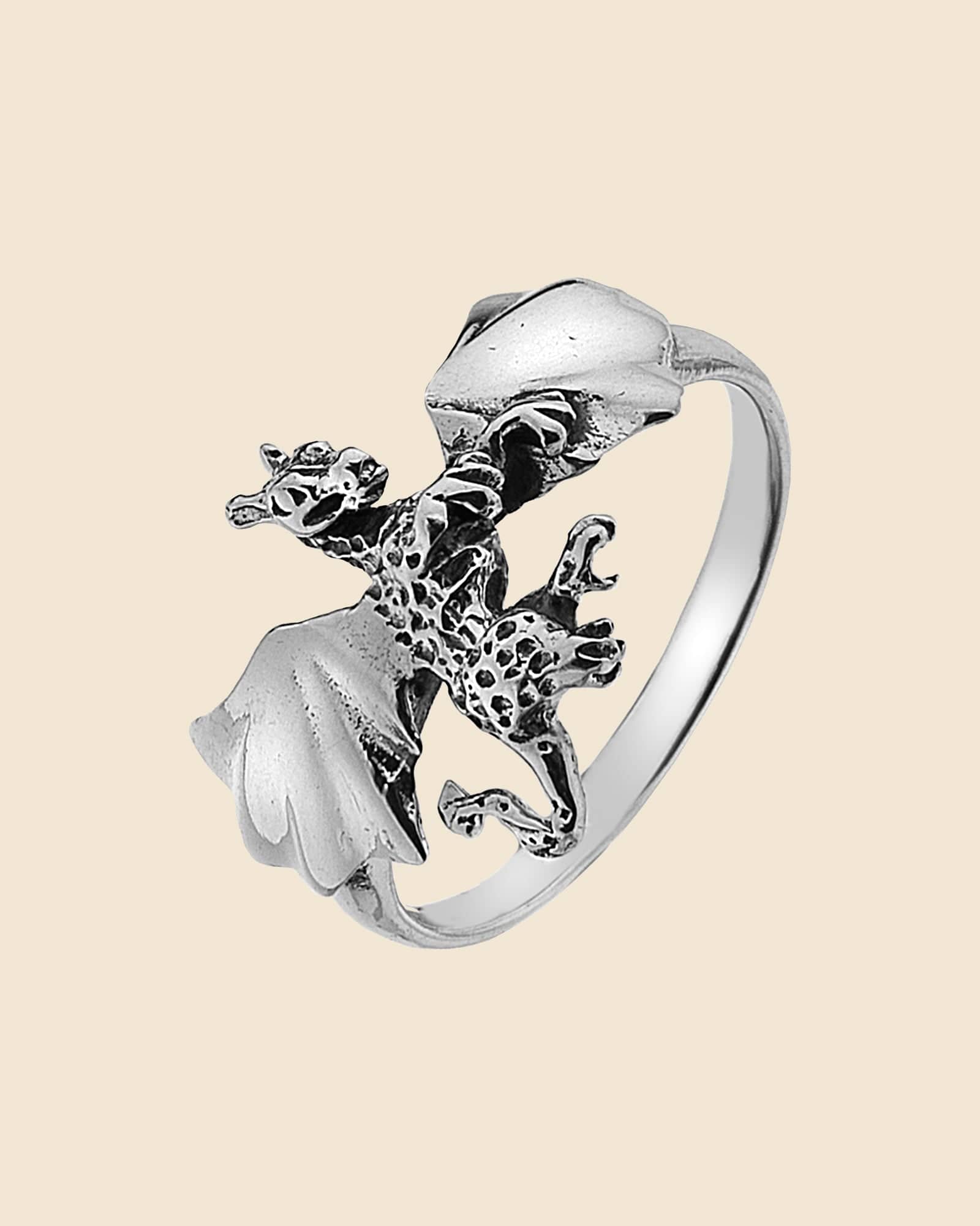 Sterling Silver Dragon Ring