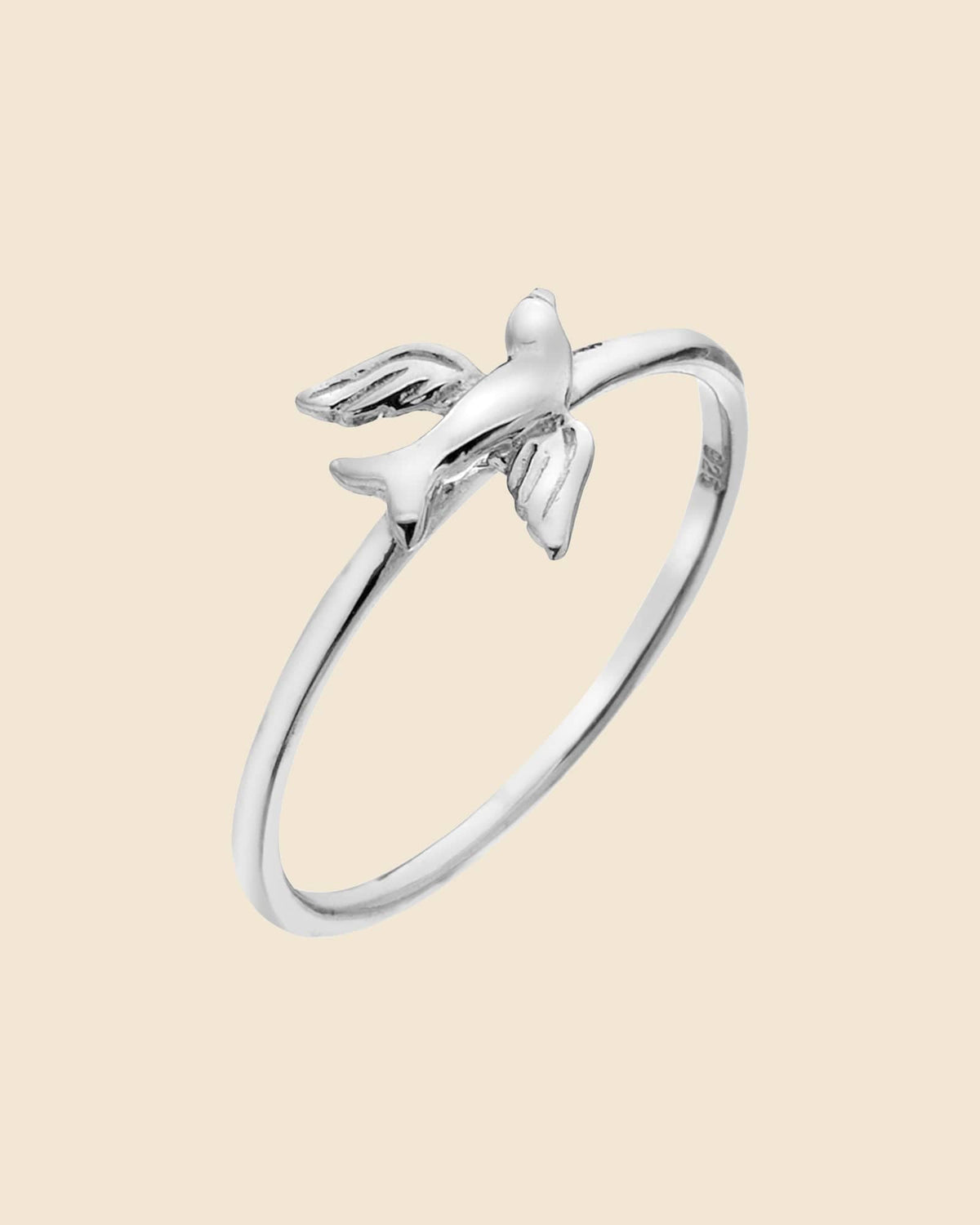 Sterling Silver Tiny Swallow Ring