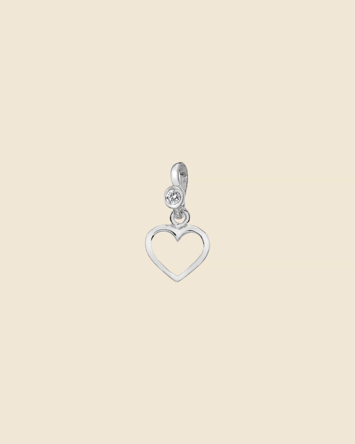 Sterling Silver Mini Cut-Out Heart Pendant