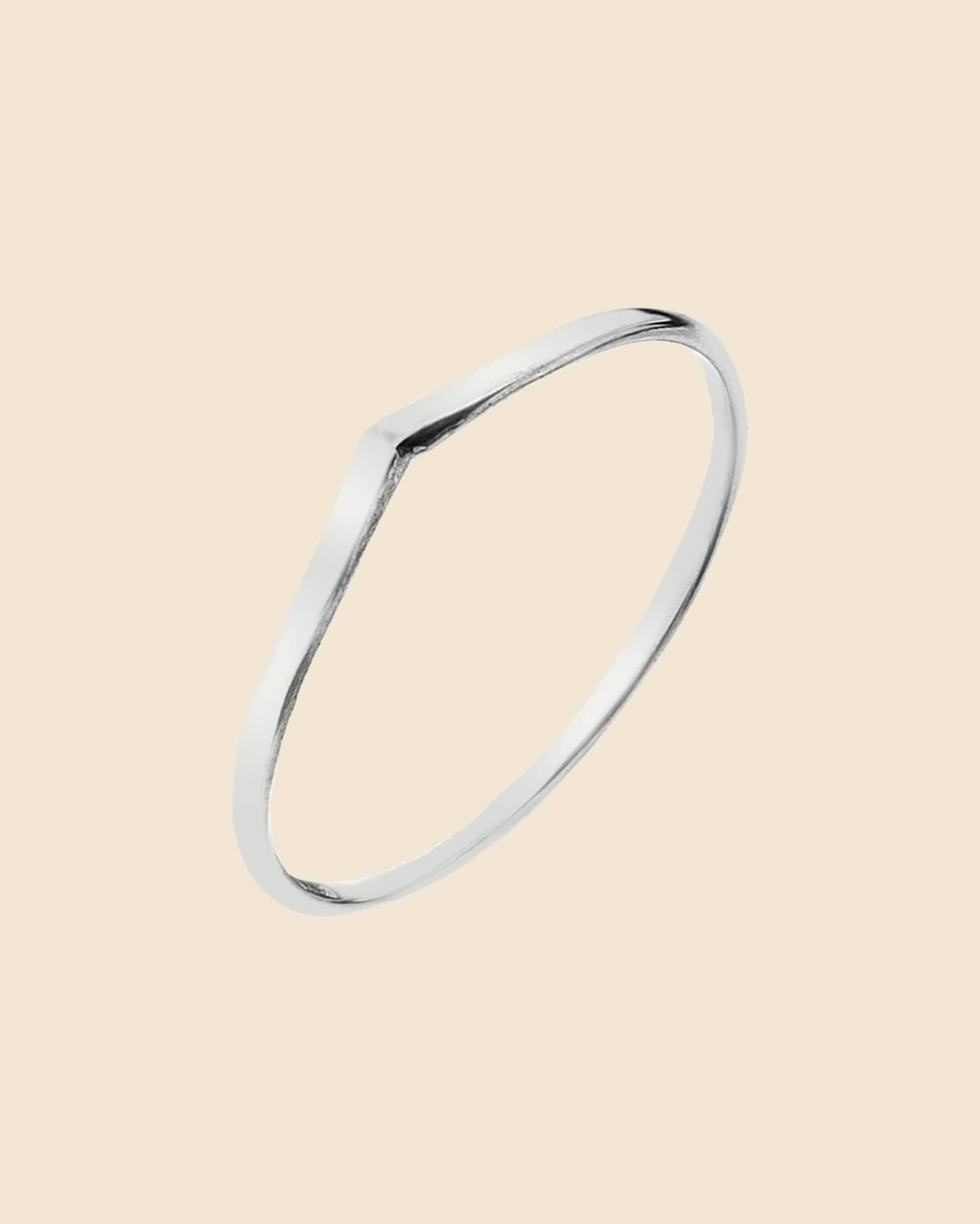 Sterling Silver Tiny Wishbone Ring