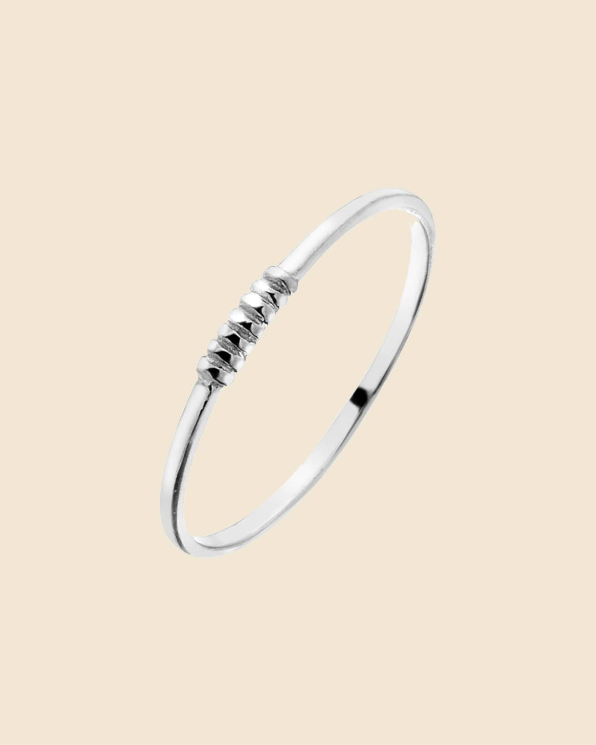 Sterling Silver Tiny Coil Detail Ring