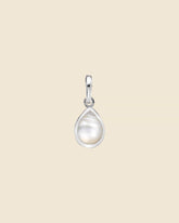 Sterling Silver and Mother of Pearl Simple Teardrop Pendant