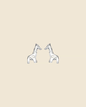 Sterling Silver Giraffe Studs