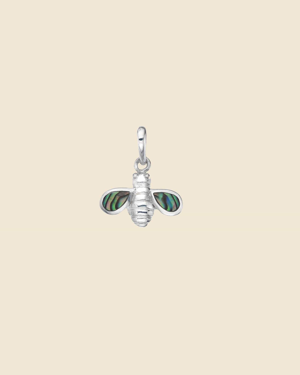 Sterling Silver and Paua Shell Bee Pendant
