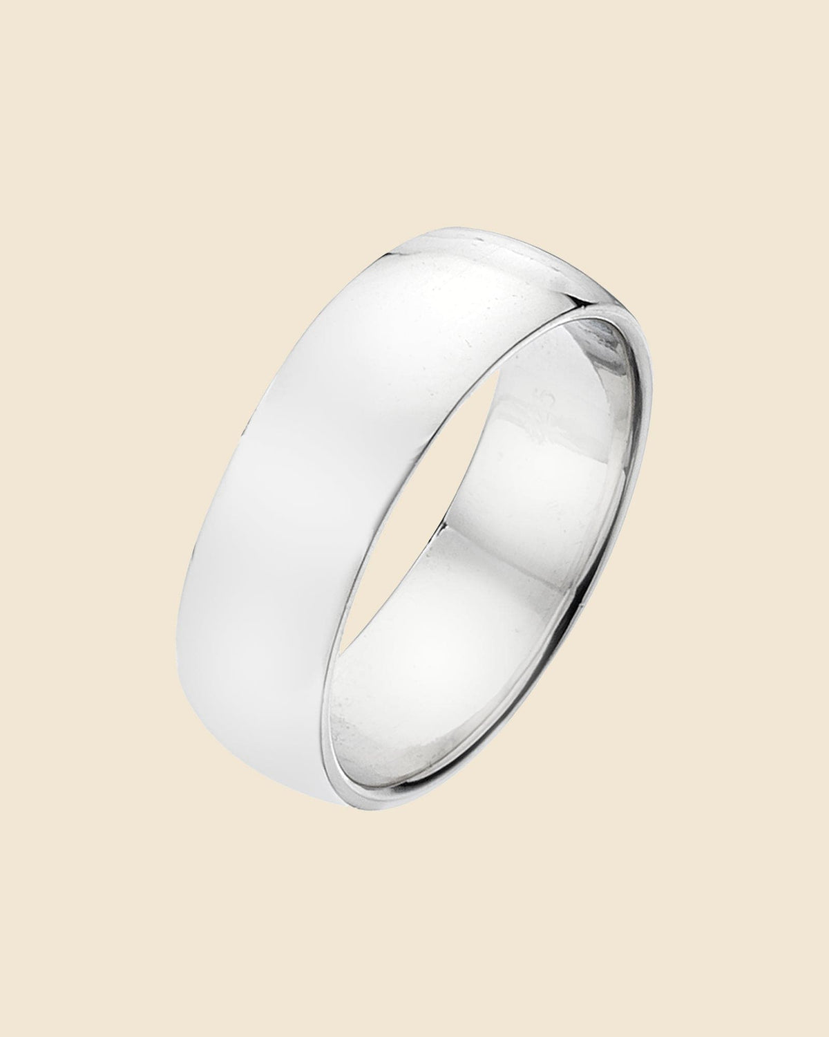 Sterling Silver 7mm D-Band Ring
