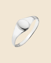 Sterling Silver Mini Signet Ring