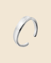 Sterling Silver Concave Wave Toe Ring